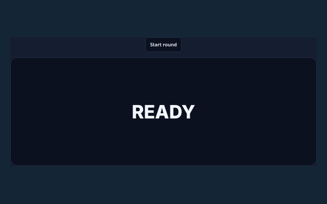 Reaction Challenge game board