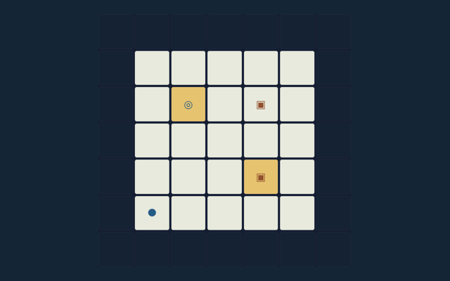 Sokoban game board